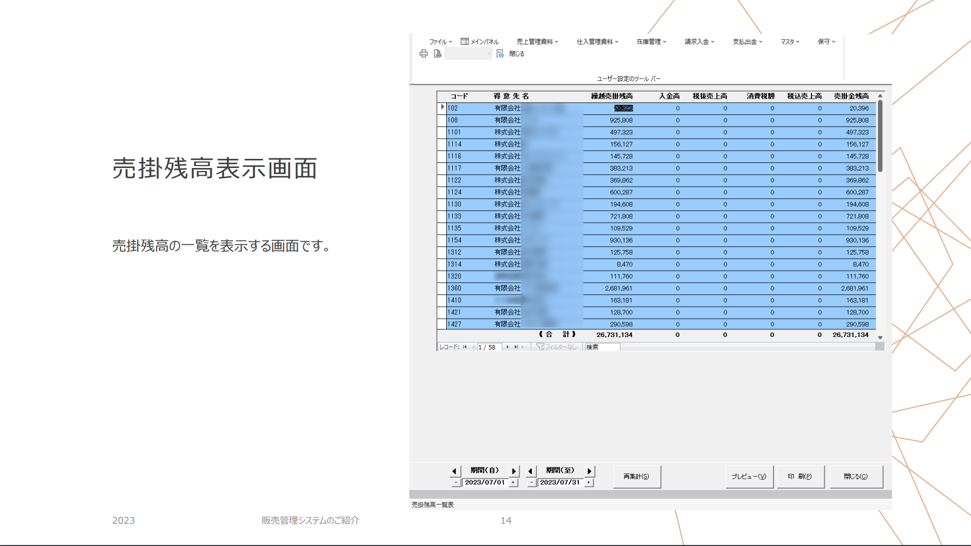 販売管理システムのご紹介
